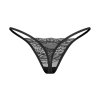 Obsessive Figi stringi otwarte Clara czarne 2-pak